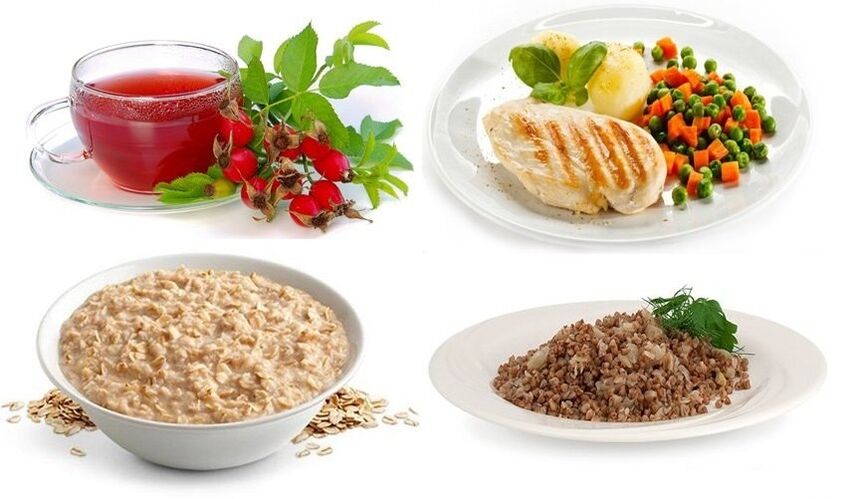 Hidangan pemakanan untuk gastritis termasuk dalam diet terapeutik